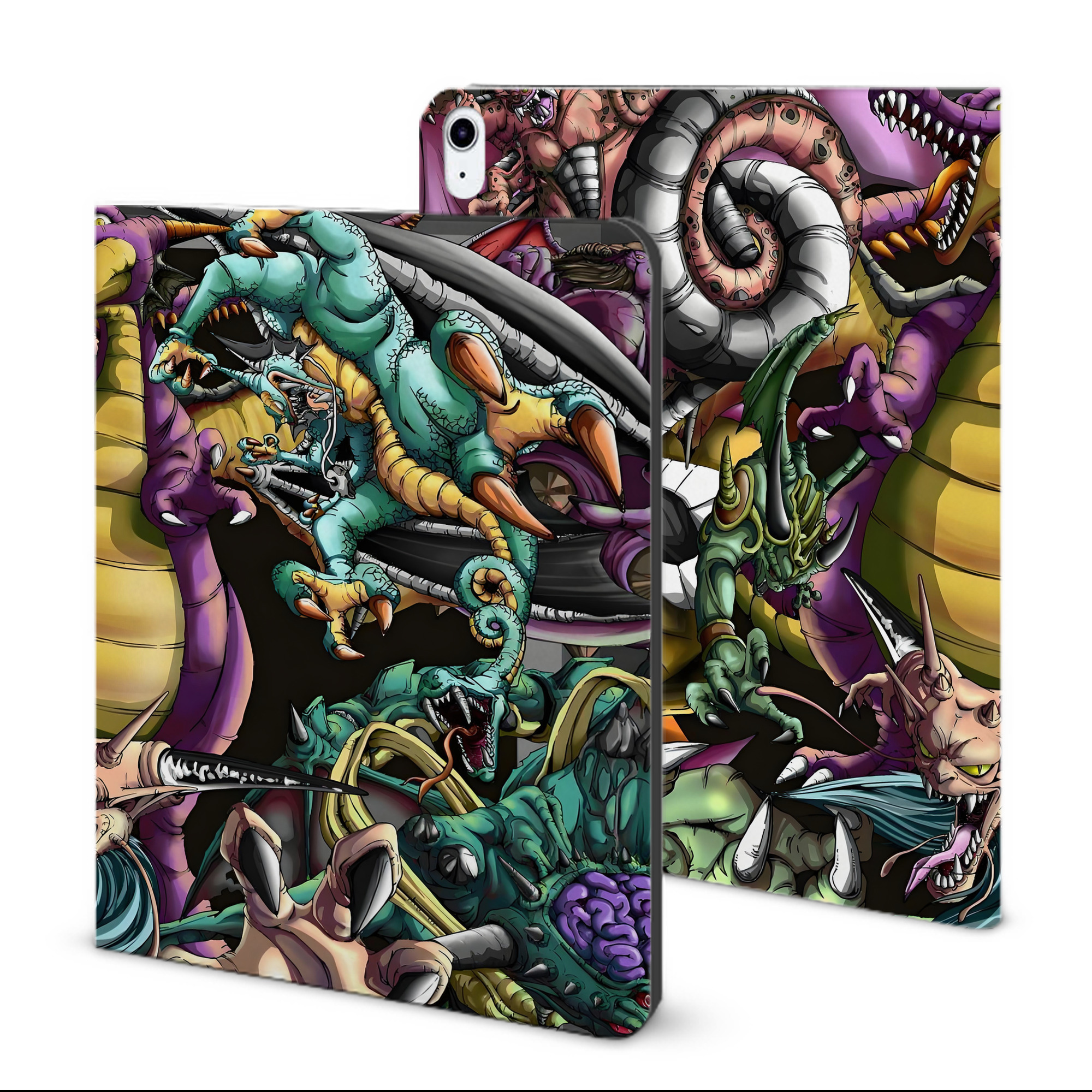 （画像用） ドラゴンクエスト Doragon Kuesuto Dragon Quest IPad ケース ブック型 PUレザー TPU 耐衝撃 軽量 薄型 ペン収納なし 全面保護 IPad 各モデル対応
